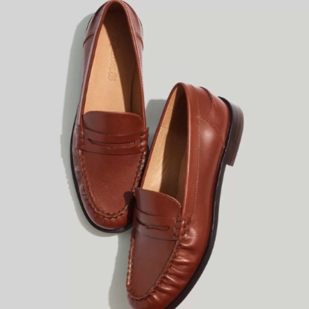 NIB Madewell Nye Penny Loafer in Apple Butter, size 8